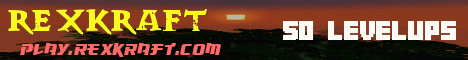 RexKraft Real Survival Minecraft server banner